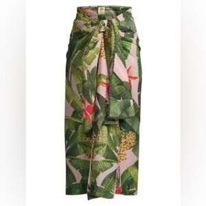 FARM RIO Banana Leaves Cover-up Skirt Maxi Skirt - Size Medium
